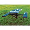 Picnic style pedestal table