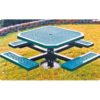 Inground square table