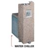 Fountain with water chiller
