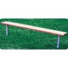 Pine treated stationary bench without back