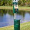 Pet station with steel can