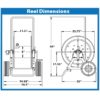 diagram of Portable Hose Storage Cart