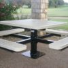 Square Pedestal Picnic table